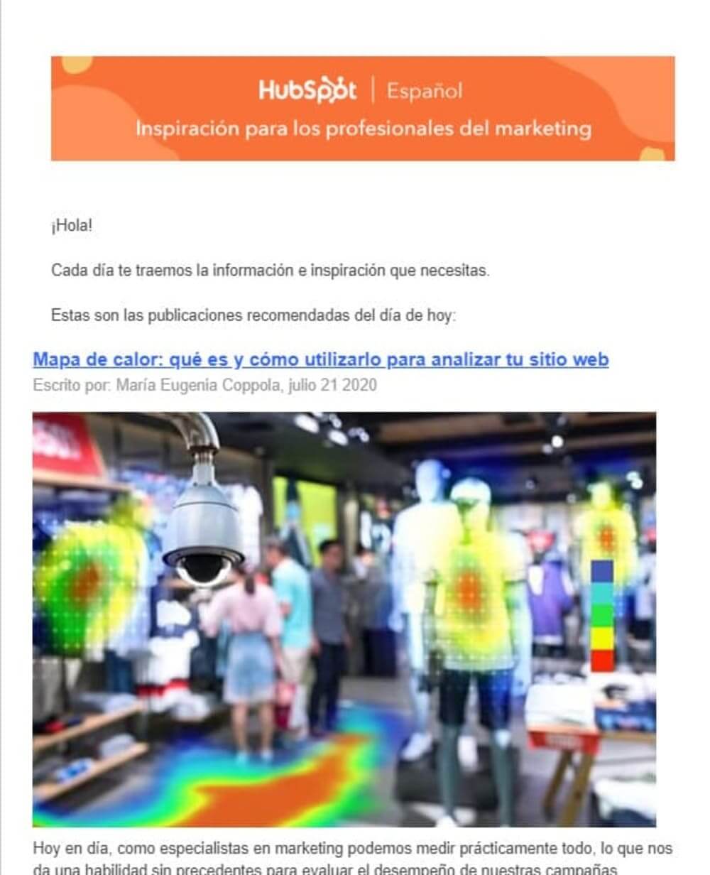 ejemplos campaña email marketing newsletter